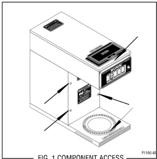 FIG. 1 COMPONENT ACCESS P1160.40