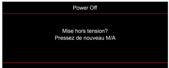 OPTOMA HD270e - Mise hors tension - 1
