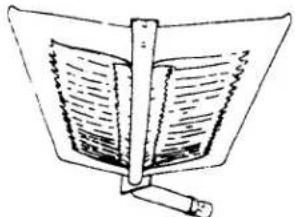 Simple line drawing of a container with liquid and a rod, no text or symbols present