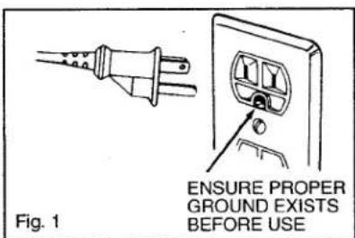 Caloric MWT4661WW - GROUNDING INSTRUCTIONS - 1