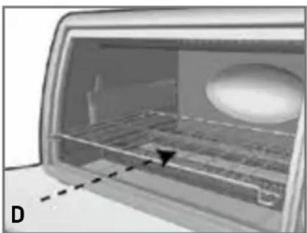 BLACK & DECKER TO1160C - Important: You must set the toast shade (ICON) selector knob as desired for the oven to function. - 1