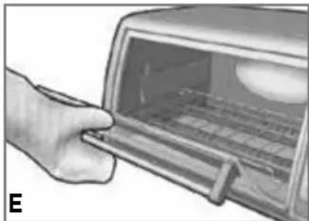 BLACK & DECKER TO1160C - Note: See slide rack position 3 (illustration C). - 1