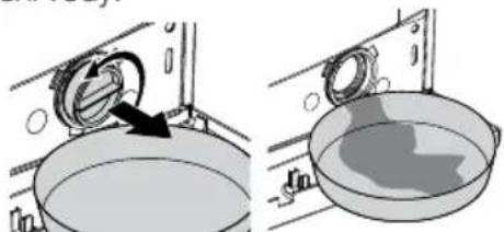 BEKO WMB 61021 M - Odčerpání zbytkové vody a čištění filtru čerpadla - 3