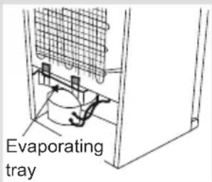 Evaporating tray