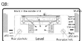 QB: Mack in the middle of it Wall face Space to fire well show 150 mm Left 855 mm Rear pile hole Level Right 655 mm Rear pile hole