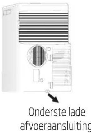 Onderste lade afvoeraansluiting