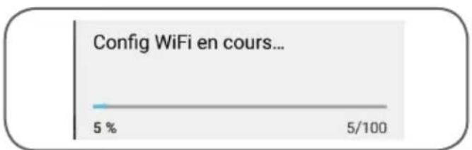 Config WiFi en cours... 5 % 5/100