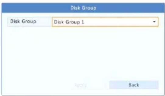 Disk Group Disk Group 1 Back