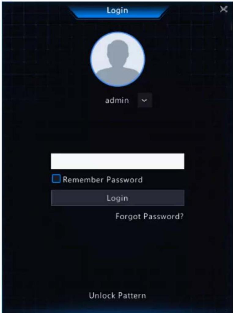 Login admin Remember Password Login Forgot Password? Unlock Pattern