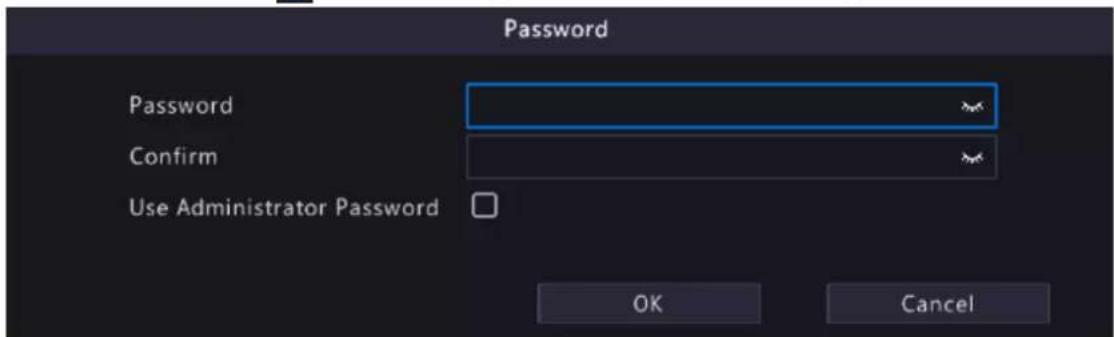 Password Password Confirm Use Administrator Password OK Cancel