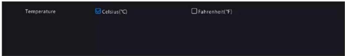 Temperature Celsius(°C) Fahrenheit(°F)