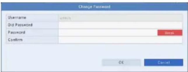 Change Password Username Old Password Password Confirm OK Cancel