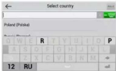 Select country Poland (Polska) R T Y U I O P A S D F G H J K L Z X C V B N M 12 RU