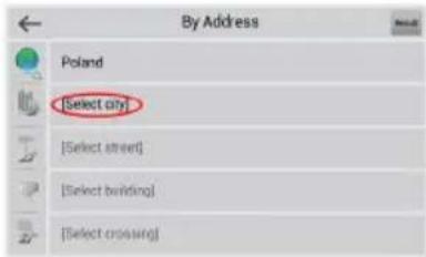 By Address Poland [Select city] [Select street] [Select building] [Select opening]