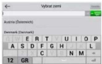 Vybrat zemi Austria (Österreich) Denmark (Denmark) A S D F G H U I O P 12 GR