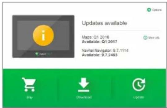 Updates available Maps: Q1 2016 Available: Q1 2017 Navitas Navigator: 9.7.1114 Available: 9.7.2493 Buy Download Update