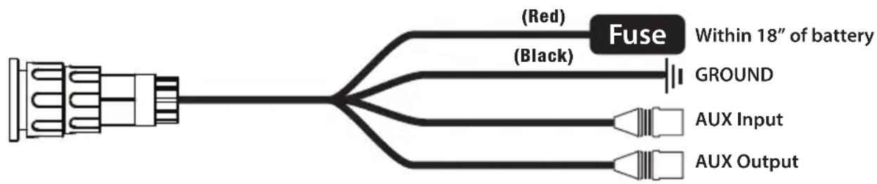 PowerBass XL-1000 - POWER WIRING AND SIGNAL CONNECTIONS Fig.3 - 1