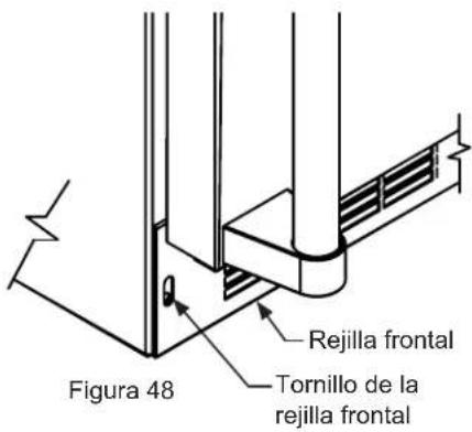 Figura 48 Rejilla frontal Tornillo de la rejilla frontal