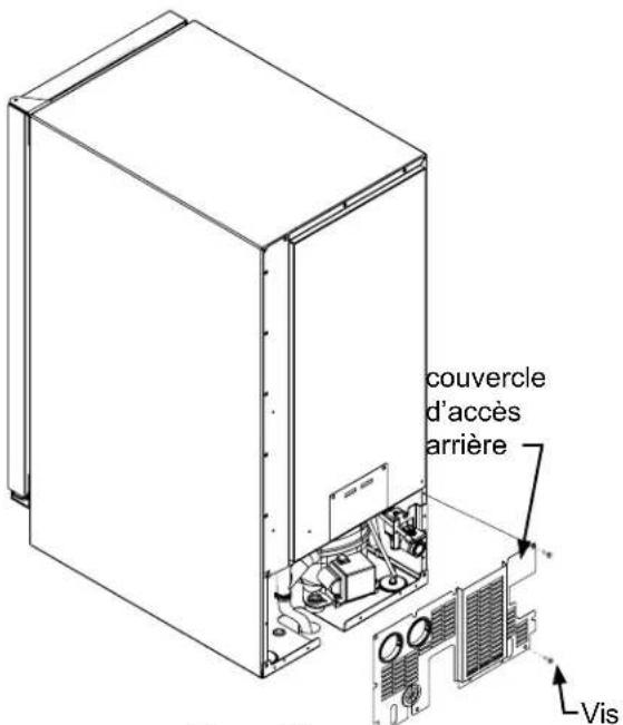 couvercle d'accès arrière Vis