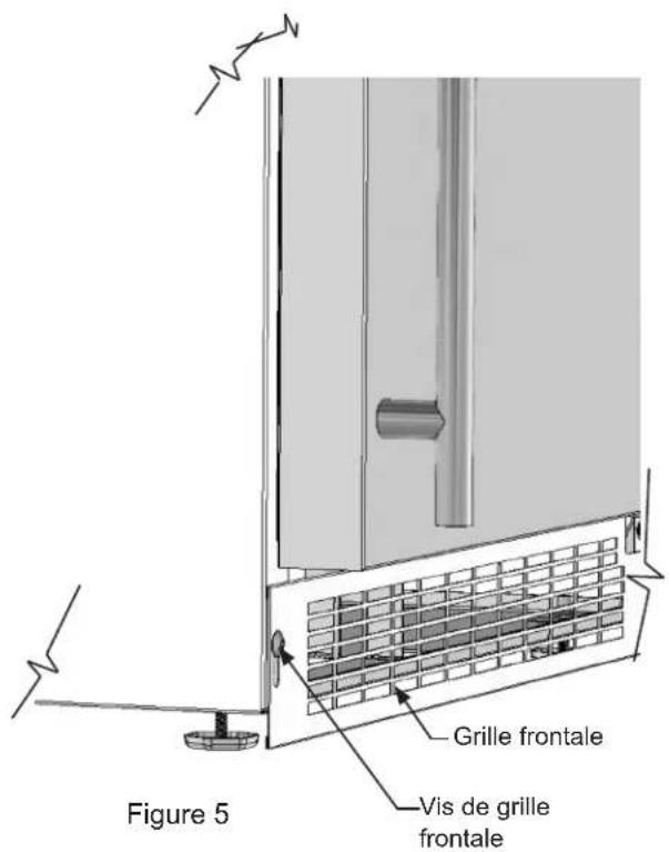 Figure 5 Grille frontale Vis de grille frontale