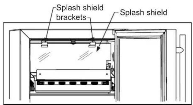 Splash shield brackets Splash shield