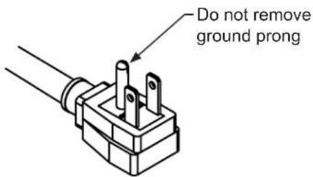 Do not remove ground prong