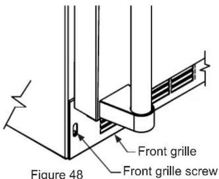 Figure 48 Front grille Front grille screw