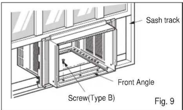 Sash track Front Angle Screw(Type B) Fig. 9