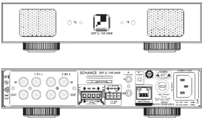 DSP 2-150 AKII 1L 1R SONANCE DSP 2-150 AKII N OUT 1-R1-L 2-R2-L N OUT SONANCE DSP 2-150 AKII N OUT CONTROL POWER POWER POWER POWER POWER POWER POWER POWER POWER POWER POWER POWER
