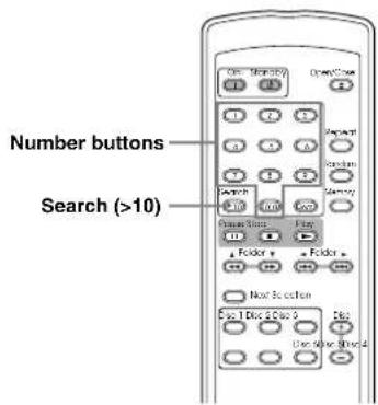 Number buttons Search (>10)