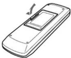 Integra CDC-3.4 - Installing the Remote Controller's Batteries - 1