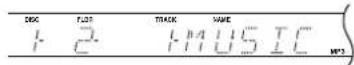 Integra CDC-3.4 - To access the tracks inside the folder, press the Folder [▼] button. - 1