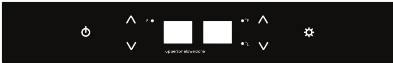 R upperzonaowerzone °F °C