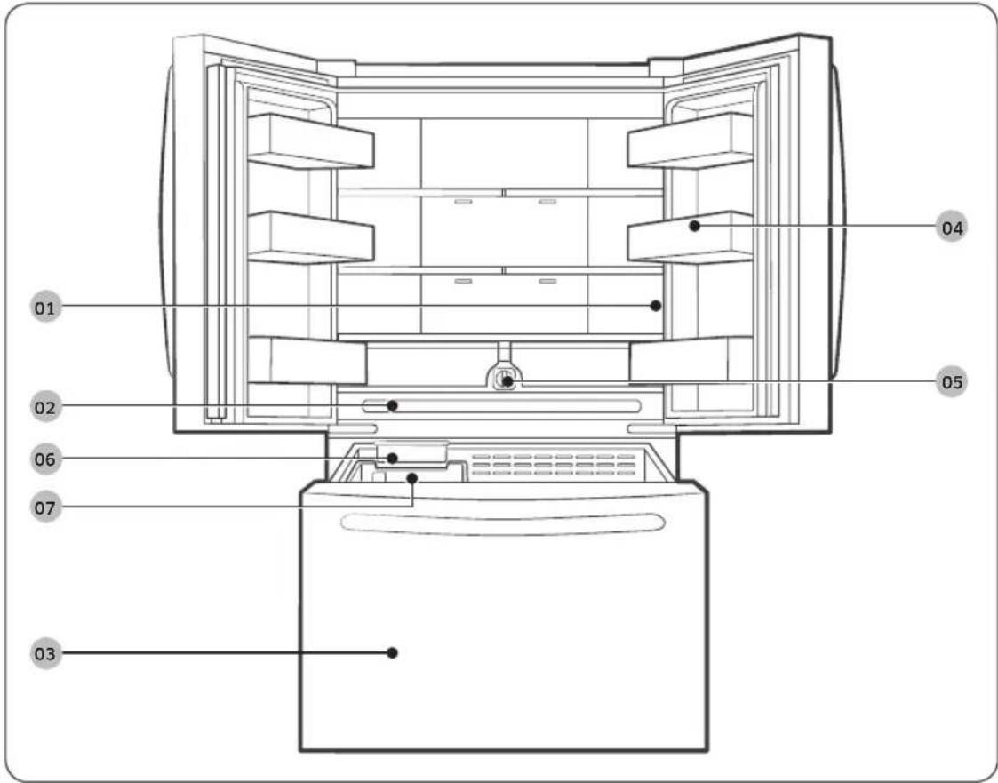 SAMSUNG RF28T5001SR - Présentation rapide du réfrigérateur - 1