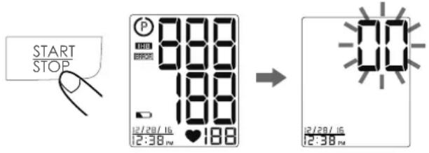 START STOP P 800 188 12/28/16 12:38 PM 188 → 12/28/16 12:38 PM