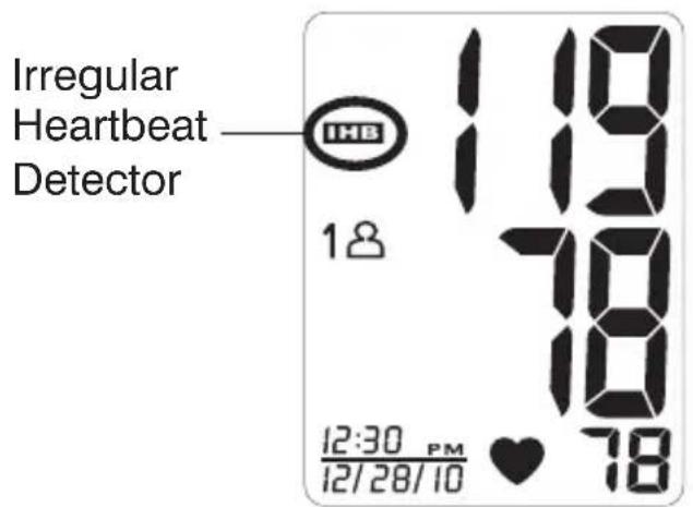 Irregular Heartbeat Detector 1 HB 18 10 18 12:30 PM 12/28/10 ♥ 78