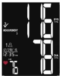 MEASUREMENT 12/28/16 12:35 PM 76 SYS Rating DIA Rating