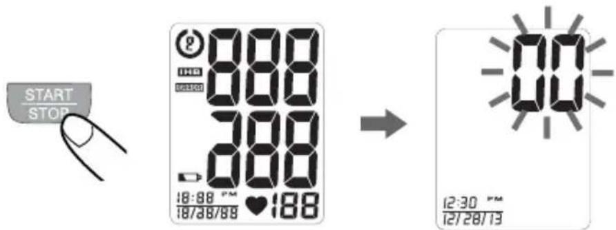 START STOP 14:56 9:15:00 18:88 °F 18/36/89 200 222 188 → 12:30 °F 12/28/13