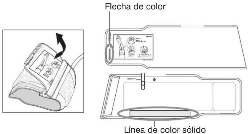 Flecha de color Línea de color sólido