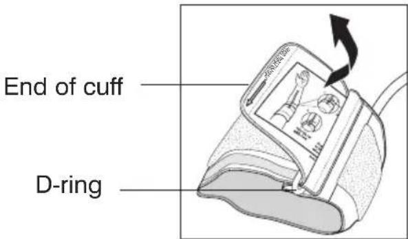 End of cuff D-ring