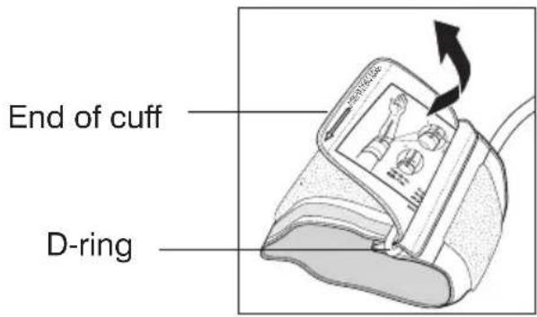 End of cuff D-ring