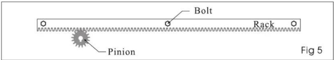 Bolt Rack Pinion Fig 5