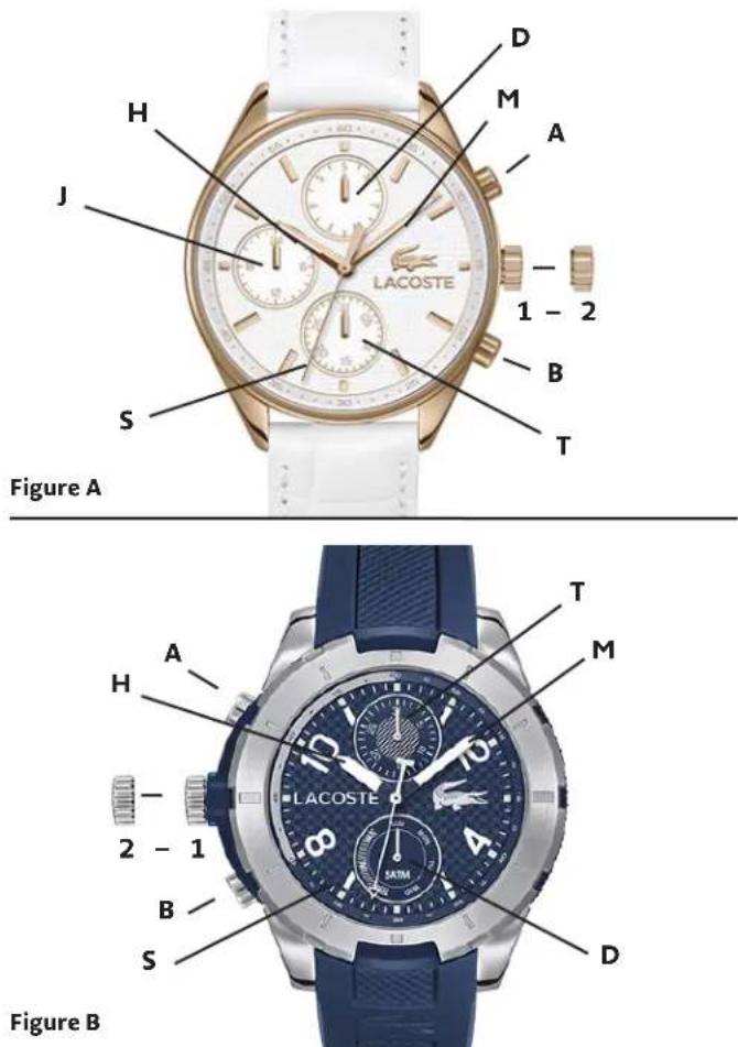 Lacoste 12.12 2010765 - MODÈLES AVEC SOUS-CADRANS MULTIPLES - TYPE B - 1