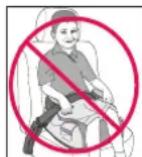 Evenflo Amp - Seat Belt Warnings - 1