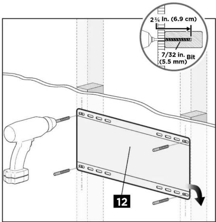 2¾ in. (6.9 cm) 7/32 in. Bit (5.5 mm) 12