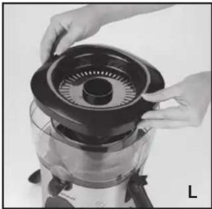 JUICEMAN JM480S - ASSEMBLING THE CITRUS JUICER - 1