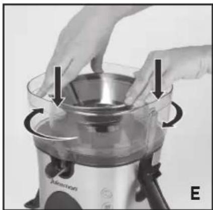 JUICEMAN JM480S - PARA DESARMAR EL EXTRACTOR DE JUGO - 3