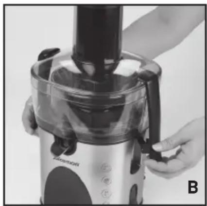 JUICEMAN JM480S - Cómo preparar las frutas y vegetales para el extractor de jugo: - 1