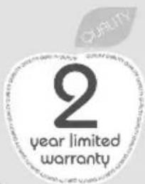 2 year limited warranty