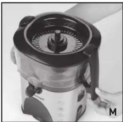 JUICEMAN JM480S - USING THE JUICING CONES - 1